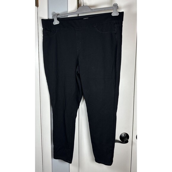 Nine West Skinny Pull on Pants Black XXL - EUC - Picture 1 of 6
